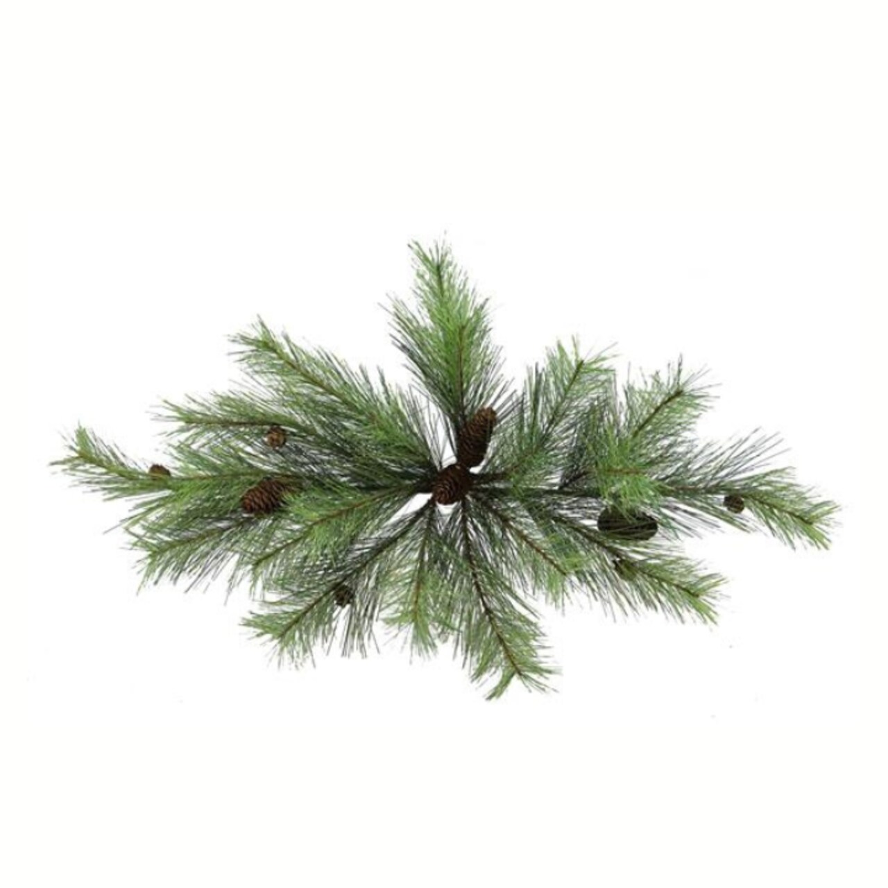 32" Artificial Northwoods Pine Centerpiece with Pinecones - Realistic Greenery for Holiday and Winter Decor-XX2151